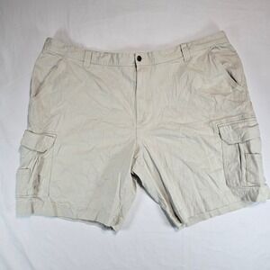 RedHead Brand Co Mens Tan Khaki Cargo Shorts Size 48 Stretch Cotton 612RHS188328